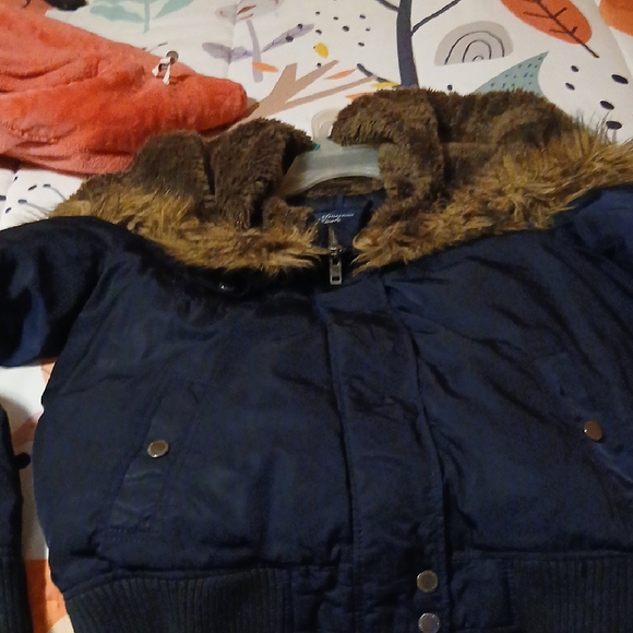 American Eagle Outfitters Brown Faux Fur Jacket - Picture 2 of 6